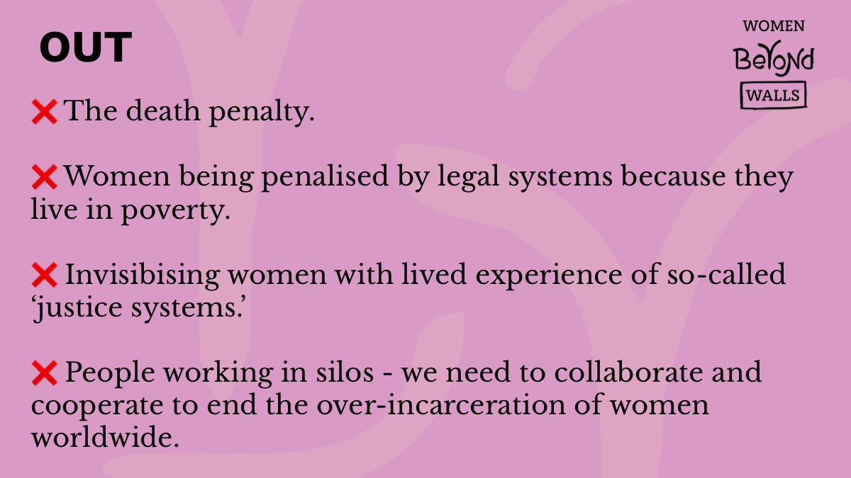womenbeywalls's tweet photo. Happy New Year. We hope 2024 will be a year we see change that leads to the end of the over-incarceration and over-criminalisation of women worldwide.

This is our 2024 in/out list. What would you add?  ⬇️ 🧵1/3

#InAndOut2024 #2024list #FreeHer https://t.co/nj6vUPYeRg