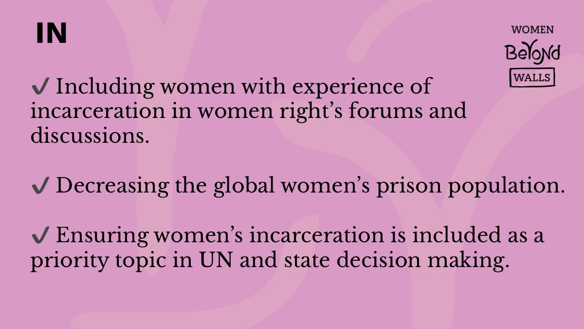 womenbeywalls's tweet photo. Happy New Year. We hope 2024 will be a year we see change that leads to the end of the over-incarceration and over-criminalisation of women worldwide.

This is our 2024 in/out list. What would you add?  ⬇️ 🧵1/3

#InAndOut2024 #2024list #FreeHer https://t.co/nj6vUPYeRg