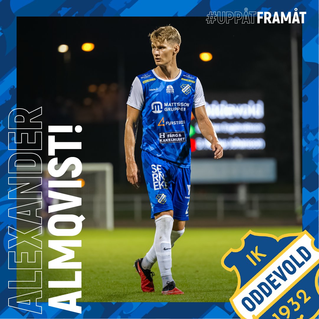 Alex åker med! Alexander Almqvist förlänger med två år i vår resa #uppåtframåt #oddevold #superettan