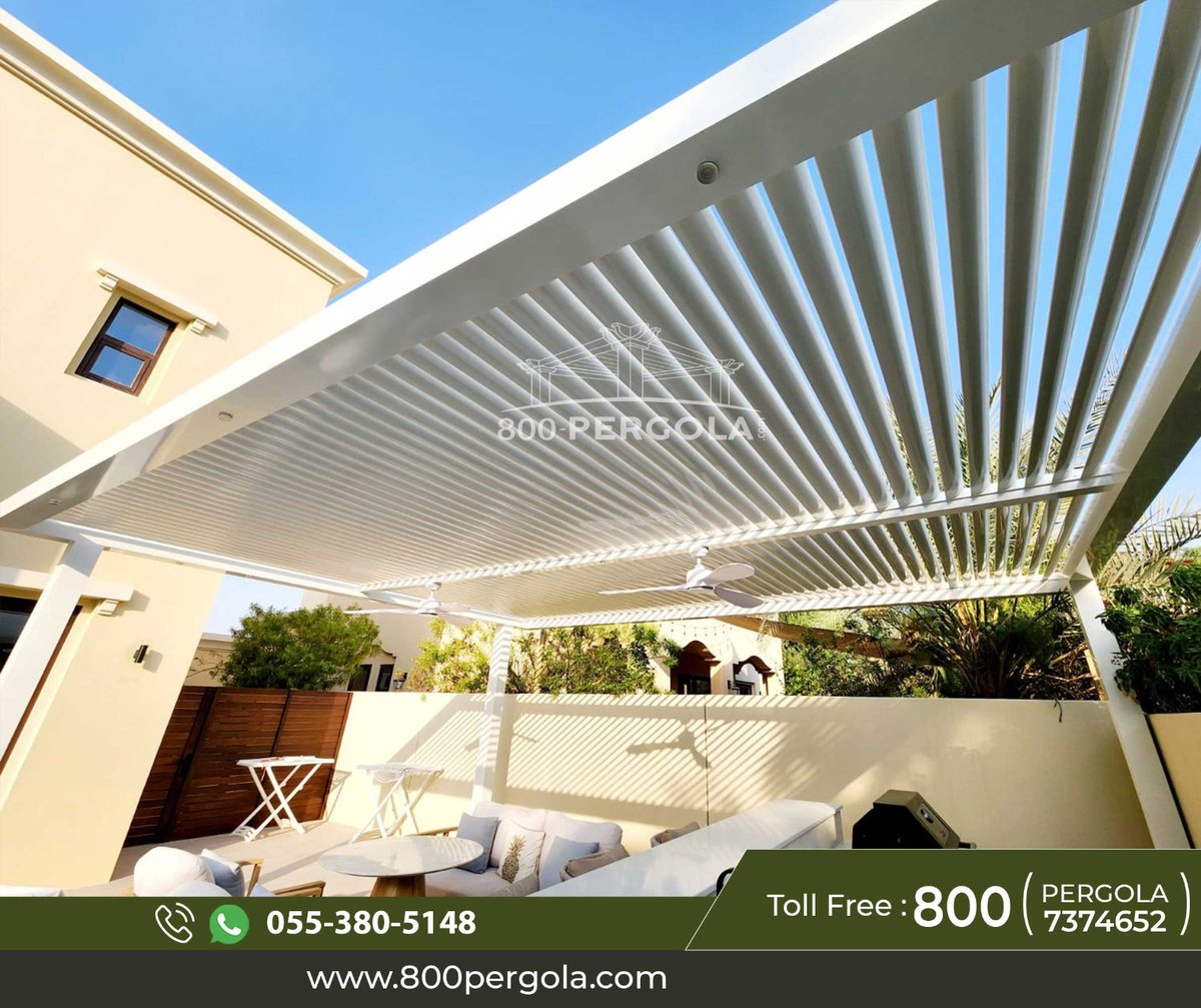 800Pergola's tweet photo. Unveiling a gem from our archives! ✨
Behold the #timelessbeauty of our #AluminumPergola with #fixedlouvers at Lila - Arabian Ranches-2.
Elevate your space &amp; create a haven of #elegance.
Ready to transform your #outdoorliving?
Call now📞 +971 55 380 5148 
#arabianranches2 #dubai https://t.co/oK3iXsWJez