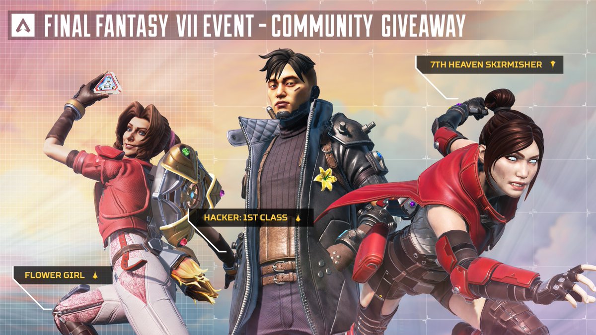 oraxe_'s tweet image. 🎁#GIVEAWAY🎁

Pour l'event Final Fantasy x Apex on vous fait gagner avec @EAFrance les skins sur Horizon Wraith et Crypto!!!

Pour participer ⬇️
- RT LE TWEET
- FOLLOW @oraxe_ et @EAFrance 

TAS le 10/01