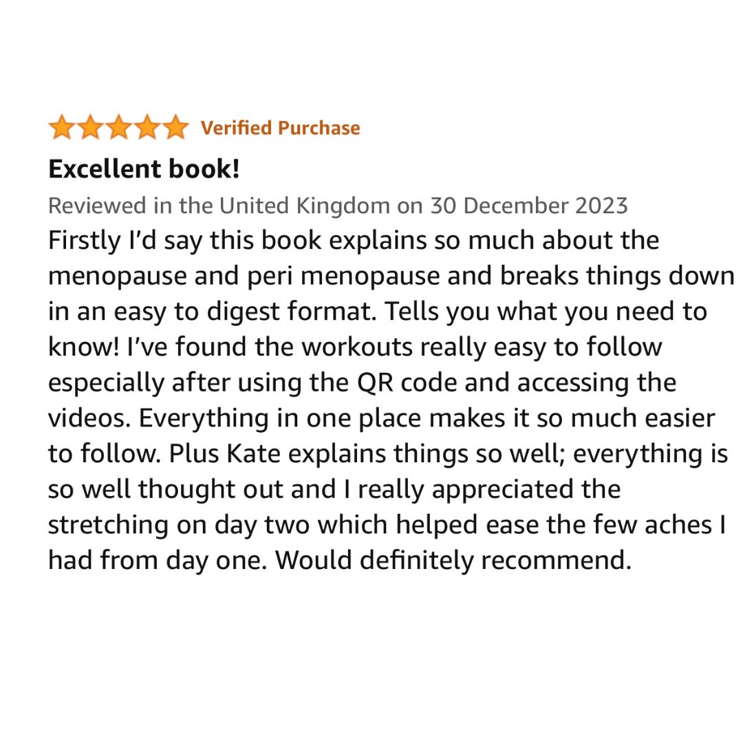 KateroweRo's tweet photo. Don’t take my word for it 

Here are 10 reviews on my recently published book Owning Your Menopause: Fitter, Calmer , Stronger in 30 days. https://t.co/LLkViLy4Xn