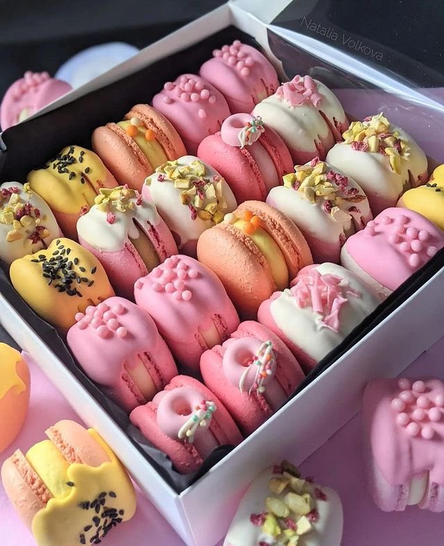 violettweets_'s tweet photo. macaroons. https://t.co/Pc8juYTJh6