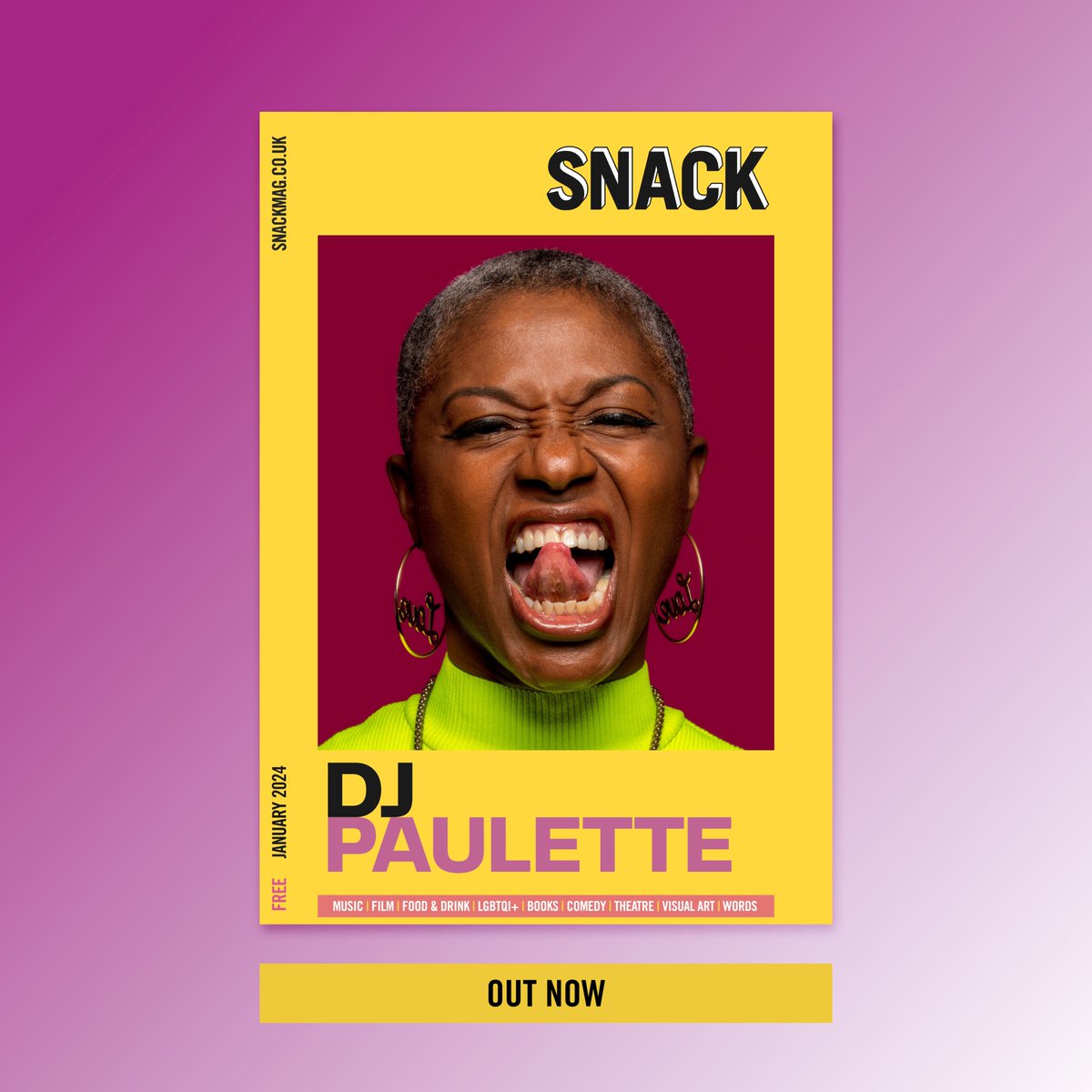 SNACKmag's tweet image. It's SNACK time!

January mag out now!

Digital: snackmag.co.uk/read-this-mont…

Print edition: free to pick up 🏴󠁧󠁢󠁳󠁣󠁴󠁿

@DJPAULETTE 
@ali_l_millar 
Camila Ospina Gaitán 
@CLR_theory 
@AjayClose 
+
@LizziePook 
@fitzhelen 
@Posterclub_band 
@lyceumedinburgh 
@GlasgowTramway 
@manipulatefest