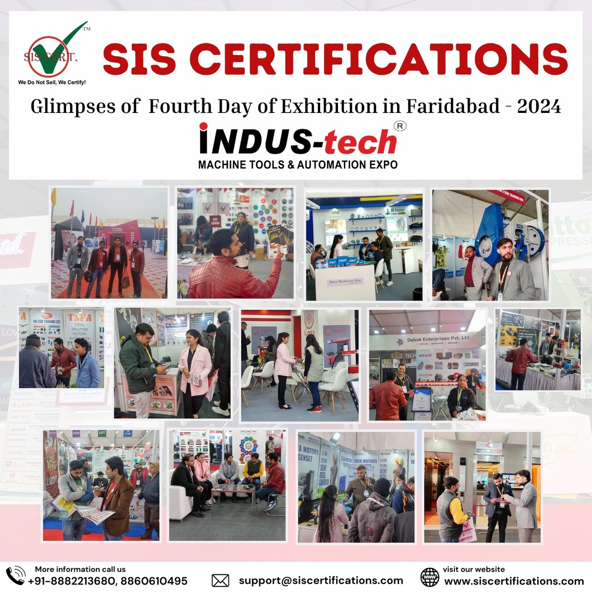 siscert's tweet photo. Glimpses of Fourth Day of Indus Tech Machine Tools &amp; Automation Expo Faridabad'2024

#SISCertifications #Faridabad #business2024 #businessgrowth #Industechexpo #businessexpo #business #businessevents #sector12faridabad #IndusTech #Industechtoolsexpo https://t.co/W91XHyQkrc