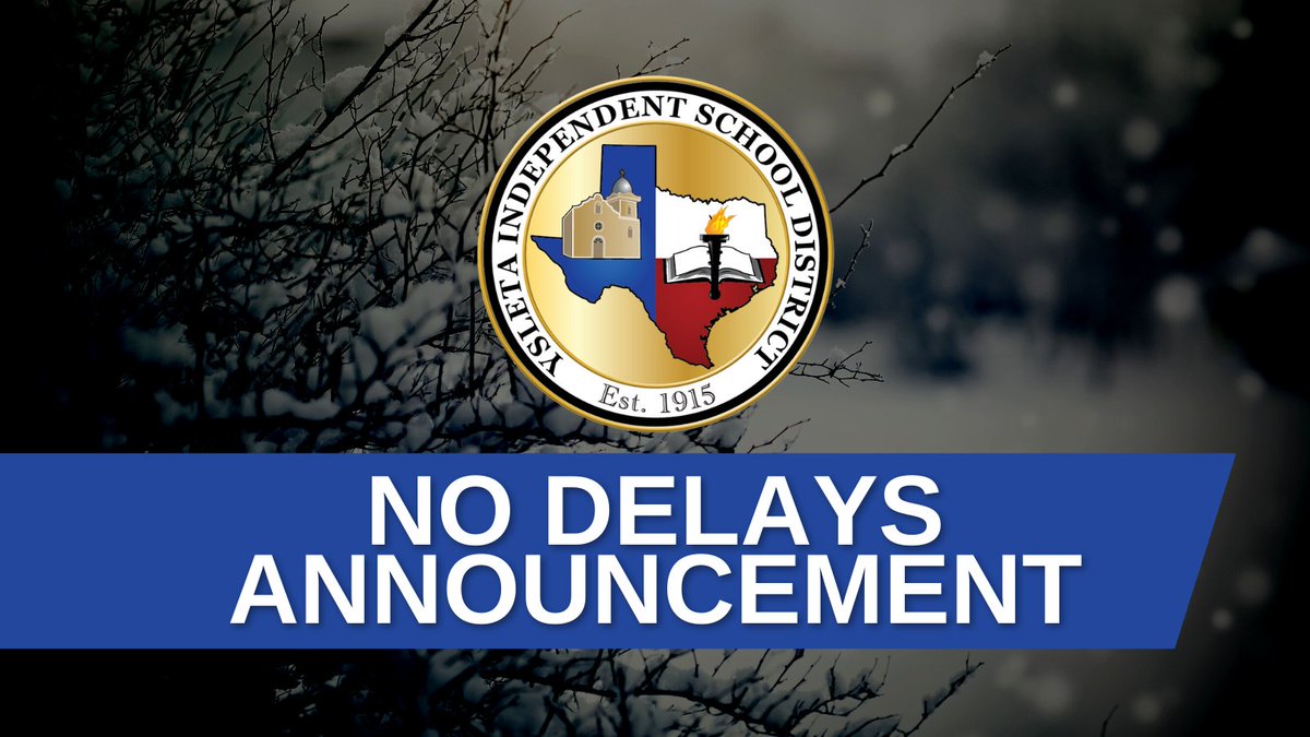 There are NO CHANGES to the regular school day at Ysleta ISD. All classes will be in session and on a normal schedule. Welcome back!📚✏️