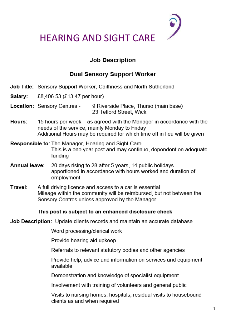 CaithnessHere's tweet photo. Duel Sensory Support Worker Wanted!
Application packs can be picked up from our centres during opening times or email Pauline@sensorycentre.org.uk or calling 01955 606170.
Closing date is 2.2.24 and Interviews will take place week starting Monday 5/2/24 https://t.co/XMupRtiuYD