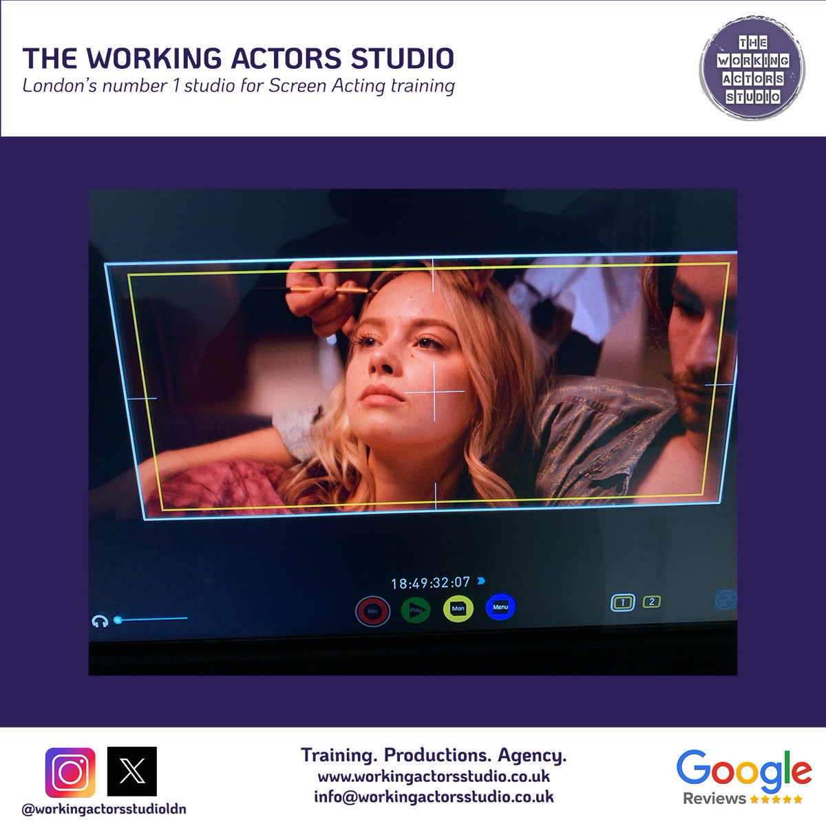 WASLdn's tweet image. The lovely Jasmine Clark on set for our pilot Waving at Strangers. #actor #training #film #tv #productions