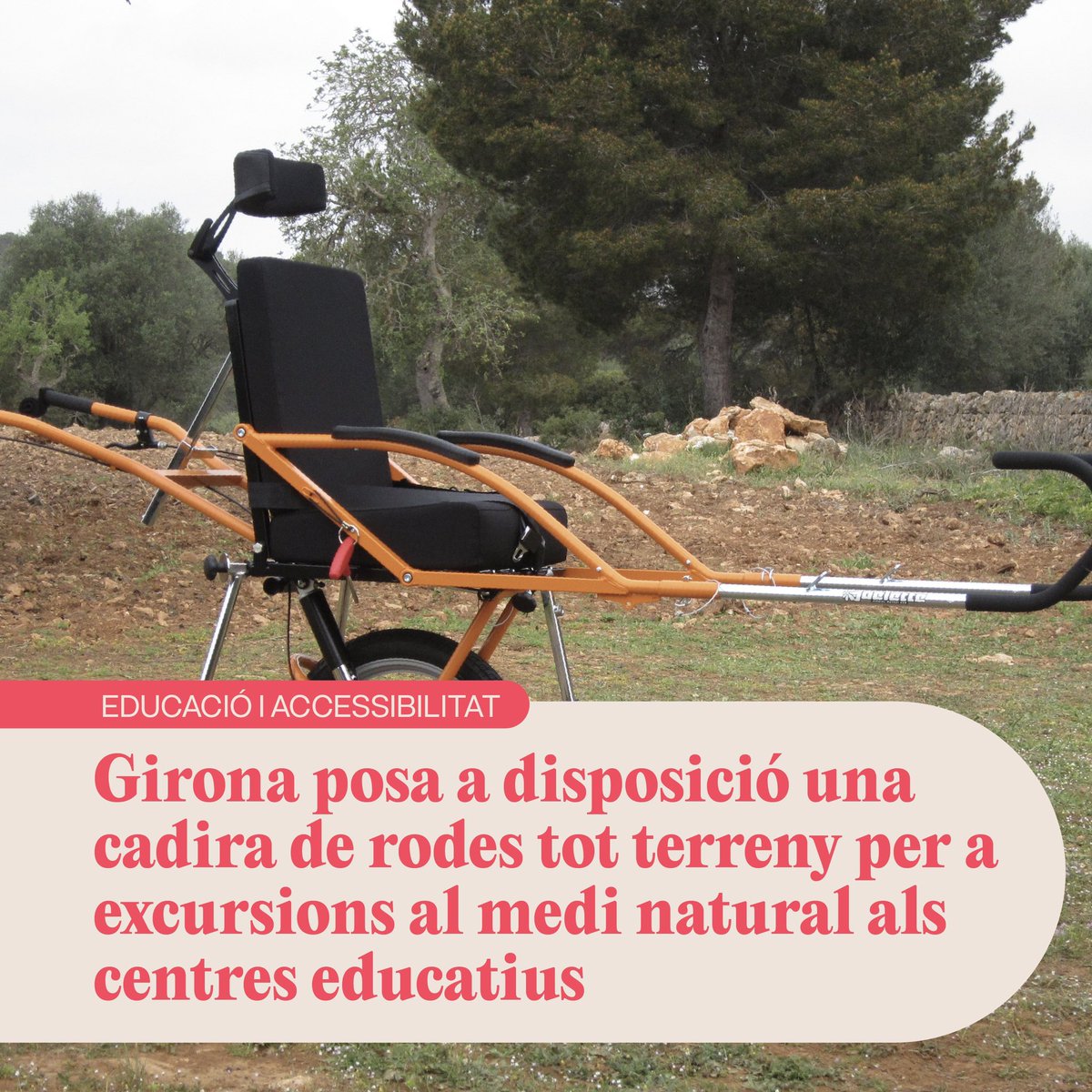 👨‍🦽🦽 <a href="/Girona_Cat/">Ajuntament de Girona</a> incorpora una cadira de rodes tot terreny (Joëlette) per als centres educatius i casal municipals

🗣️ <a href="/QueraltVilaV/">Queralt Vila</a>: “Volem que tots els infants puguin gaudir del medi natural i treballem per una educació inclusiva.”

🔗 web.girona.cat/noticies?id=11…