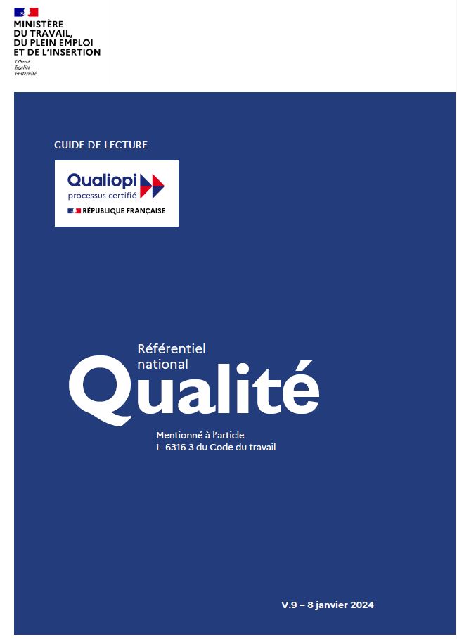 #Qualité et #Formpro

La DGEFP diffuse la version 9 du guide de lecture Qualiopi.
Elle remplace la V8 du 23 novembre afin d'intégrer l'impact du décret n° 2023-1350 du 28.12.2023  visant à lutter contre la fraude au CPF

bit.ly/OPHE568