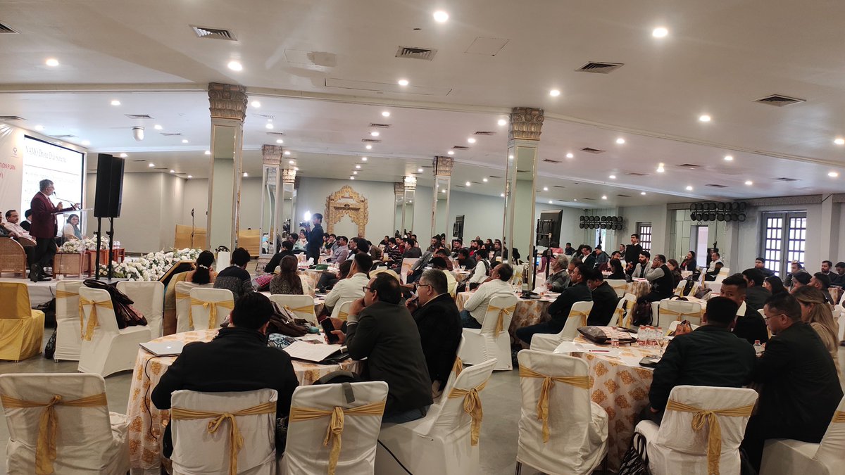 The Annual Livelihood Workshop under #DAYNRLM started today on 8th Jan'24 in #Udaipur #Rajasthan. The workshop saw participation by the Livelihoods team (Farm &amp; Non-Farm) from 32 States/ UTs and Mr. M H Khan, Additional Chief Secretary of the Government of Manipur. #MoRD