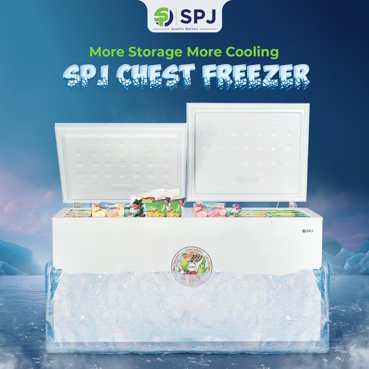 Unleash the frozen wonders of SPJ chest freezer with more space and unbeatable cooling
. 
.
. 
. 
#spj #spjelectronics #chestfreezer #flooding  #CarlingCup  #OscarPistorius  #Ramaphosa