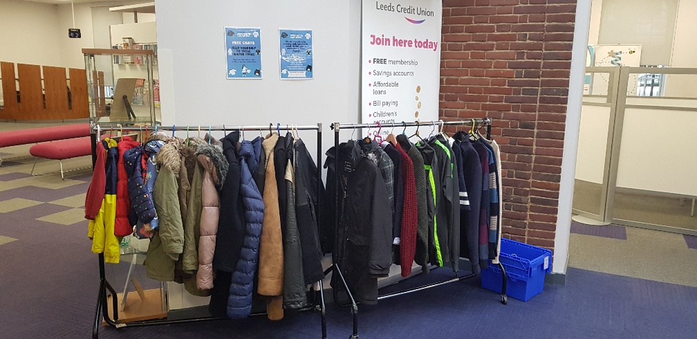 Happy New Year everyone. We've been busy restocking the rails of coats as part of the #leedswintercoatappeal today. To find your nearest drop off point, visit our website zerowasteleeds.org.uk. You can also find a list of all the places that have FREE coats available too.