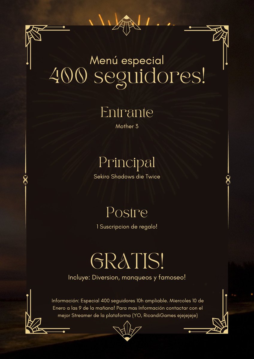 RicandiGames's tweet photo. Si hay alguna actualización os la iré diciendo pero de momento... OS ESPERO A TODOS ESTE MIERCOLES <3 https://t.co/6wjNbkxQMc