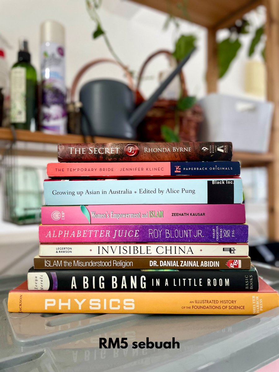 TillaMilla_'s tweet image. #WTS

Saya ingin menjual buku-buku preloved saya. Hanya RM5 sebuah, tidak termasuk kos pengeposan. Kalau beli banyak, dapat buku percuma. Boleh DM jika berminat, terima kasih ✨

#prelovedbooks