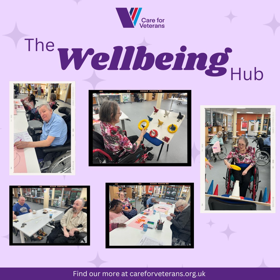 At Care for Veterans, our residents are engaging in a variety of stimulating activities at the Wellbeing Hub. From word searches to dominos, these activities are not just fun but also enhance cognitive awareness. Read more about our wellbeing hub here: careforveterans.org.uk/stay-with-us/w…