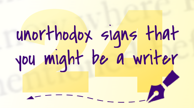 Infographic – 24 unorthodox signs that you might be a writer thgmwriters.com/blog/infograph… RT <a href="/amabaie/">David Leonhardt ✍ 🇨🇦 🌎</a>