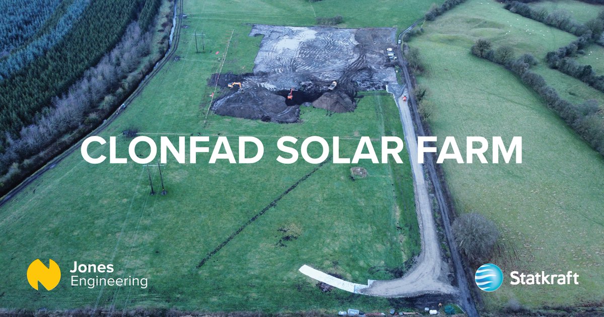 Jones Engineering (@jonesenghq) on Twitter photo Exciting kick-off to the new year! At Clonfad Solar Farm, significant progress is underway as we initiate construction on the access road and platform for the 110kV Eirgrid and IPP substations. We are delighted to sustain our longstanding partnership with <a href="/StatkraftIE/">Statkraft Ireland</a> #TeamJones Exciting kick-off to the new year! At Clonfad Solar Farm, significant progress is underway as we initiate construction on the access road and platform for the 110kV Eirgrid and IPP substations. We are delighted to sustain our longstanding partnership with <a href="/StatkraftIE/">Statkraft Ireland</a> #TeamJones