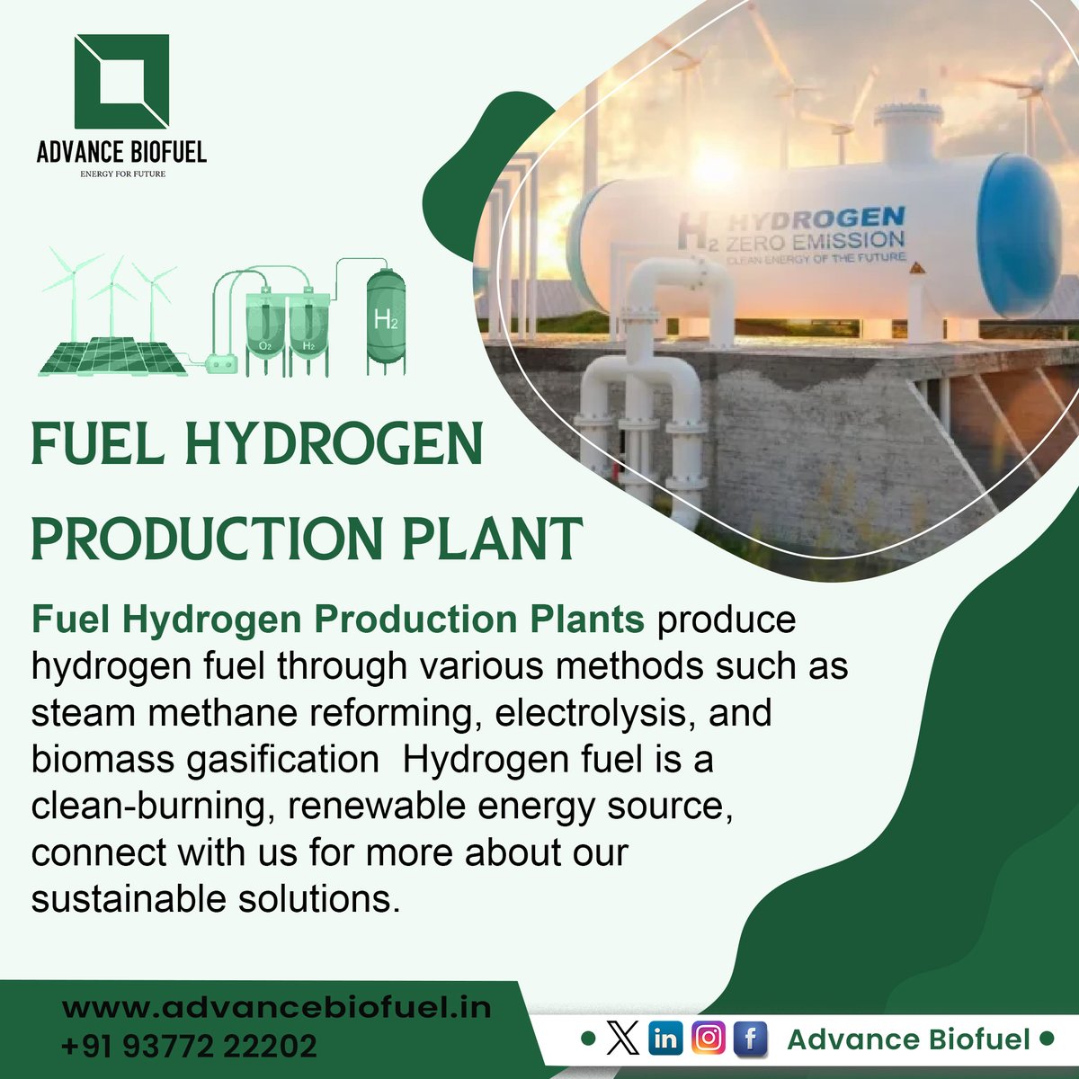 Every drop counts towards a cleaner planet. Explore the essence of hydrogen at our innovative production plant! 

#AdvancedBiofuel #HydrogenEnergy #CleanEnergy #RenewableFuture #HydrogenProduction #GreenHydrogen #SustainableTechnology #CleanerPlanet #HydrogenEssence