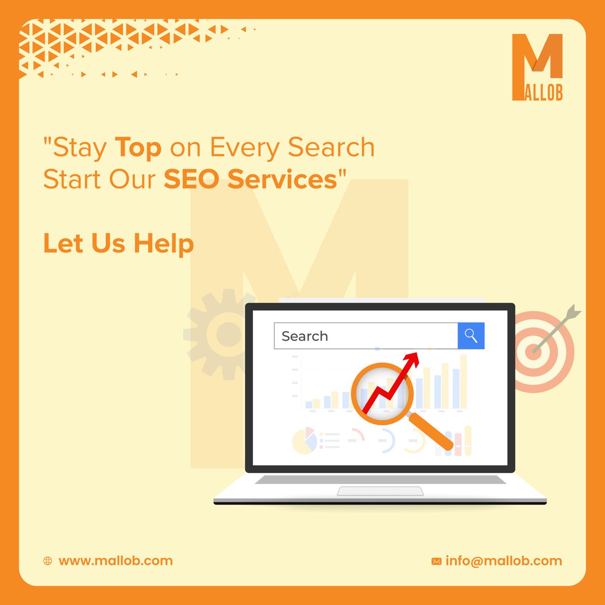 Take a bold step today and Let us assist you in maintaining a prominent presence in every search result through our exceptional SEO services.

Reach out to us now!

#digitalmarketingservices #SEOServices #SEOOnpage #SEO #SEOOffpage
#mallob
#mallobgroup
