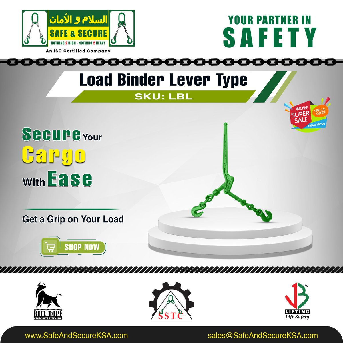 SafeAndSecureSA's tweet image. EFFORTLESS LOAD CONTROL!
Our Lever Type Load Binder ensures reliable tensioning.
Ready to upgrade?
Shop Now!
hi.switchy.io/KPy8
#LoadBinder #SecureLoads #SSTC #CargoHandling #MaterialHandlingEquipment
