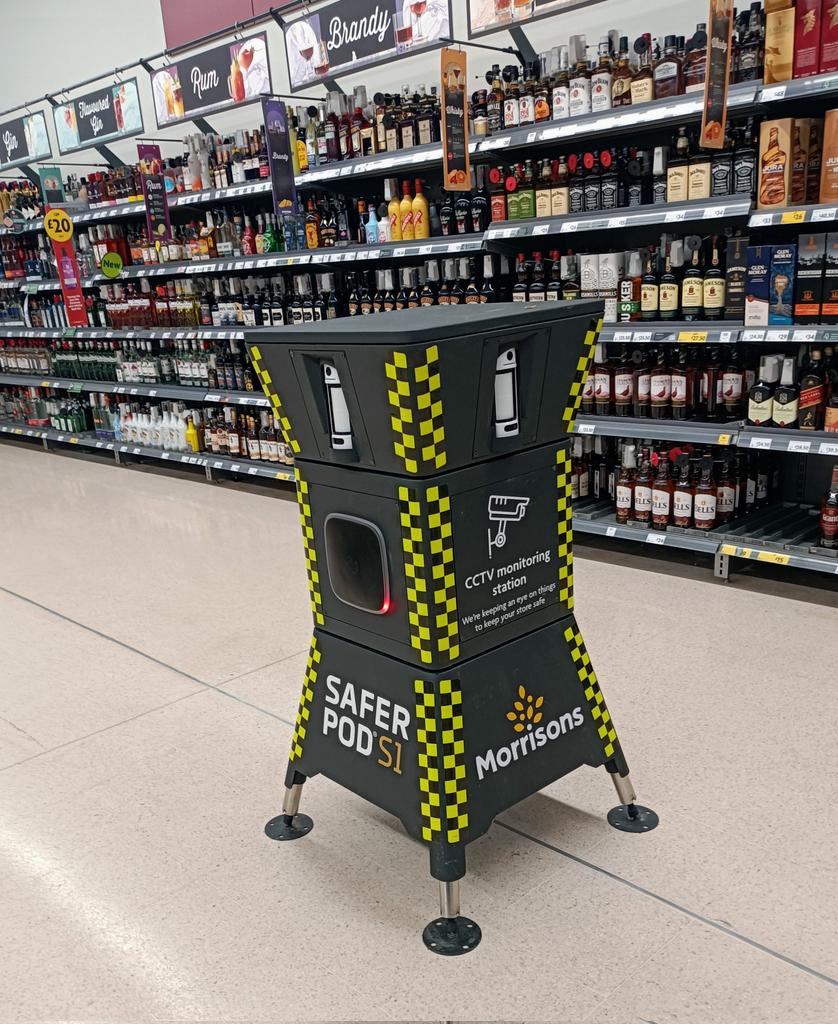 Wow <a href="/Morrisons/">Morrisons</a> how welcoming Robocop feels. I'm typing this as I wait for the one member of staff covering all the self service tills.
I'm also being filmed there because actually paying staff to work when you can just make customers feel like criminals is lovely isn't it?