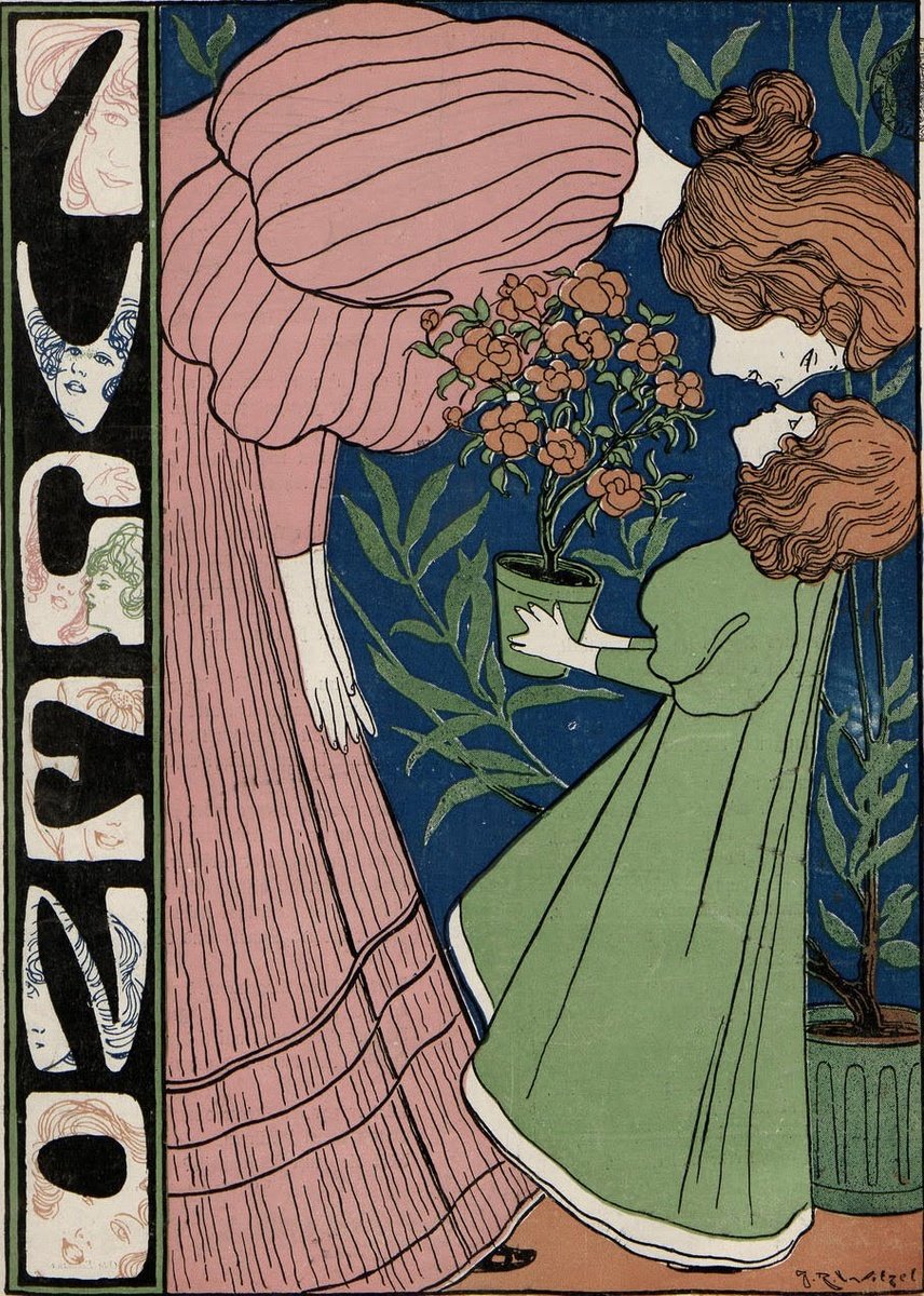 NaoCasanova's tweet photo. JUGEND fue una revista alemana de principios del s XX que seguía el movimiento Art Déco.

Este es su archivo completo en formato digital, desde su 1ª edición en 1896 hasta los 1os años de la 2GM, momento en que fue reorientada hacia la propaganda nazi.
https://t.co/6qMujOddJD https://t.co/ljOY1unREQ