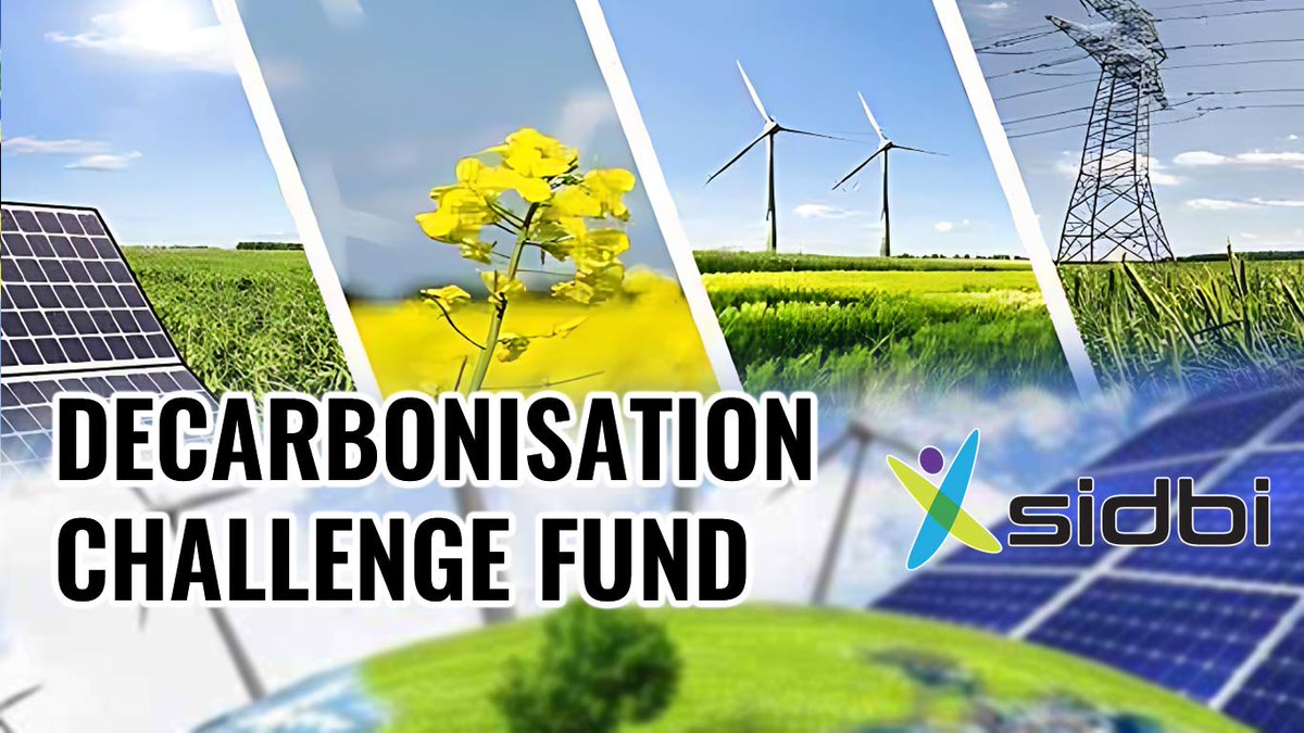 knnindia's tweet image. SIDBI Extends Decarbonisation Challenge Fund Deadline To Jan 15

#Energy #DCF #Finance #SMEs #MSMEs @minmsme @sidbiofficial

knnindia.co.in/news/newsdetai…
