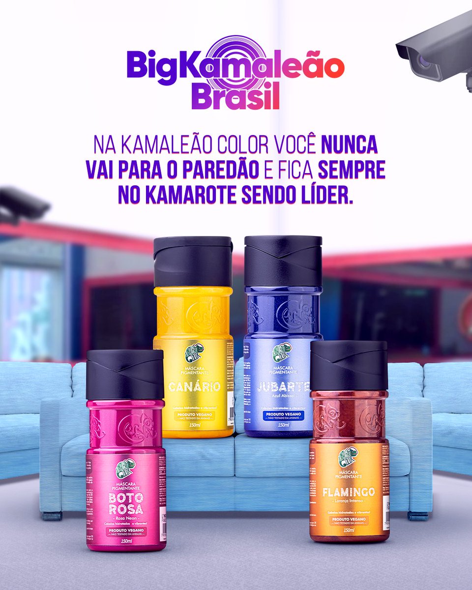 Big Kamaleão Brasil 🎥 “Na Kamaleão Color você nunca vai para o paredão e fica sempre no Kamarote sendo líder.” 👑

#kc #kamaleaocolor #cabelos #bbb #hair