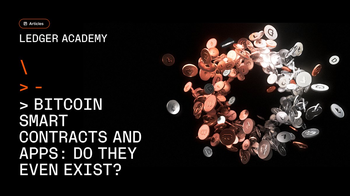 Did you know that Bitcoin supports smart contracts? Ledger Academy dives  into what they are, how they work, and what you can do with them:  https://t.co/No1QRYUQWp