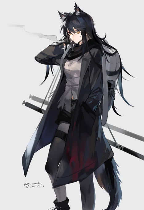 #アークナイツ 前の絵を補足する 努力努力发图口牙 