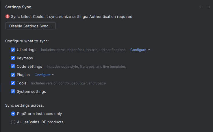 VPashovski's tweet photo. Hey @phpstorm ! Trying Remote Development but want to sync my settings from account but it failed. Also I tried manually using Export/Import Settings but not all of them are synced, for example File and Code Templates are not imported on Remote IDE. Can you guide how to sync? https://t.co/J3ymBE2CRC