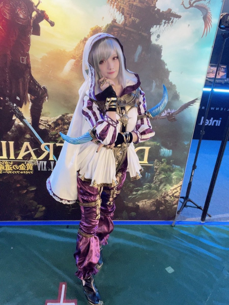 kinoko_shion's tweet photo. #日本ファンフェス お疲れ様でした🍵✨
ヒカセンになって初ファンフェス参加できた☺️

二日間『Alienware』さんのブースにお越しいただきありがとうございました！
ミコッテ暗黒騎士&amp;ニメーヤでした！

とても貴重な時間でした！
たくさんヒカセンに会えて幸せでした！
#FFXIVFanFest #Alienware #FF14 https://t.co/hX7putZLGs