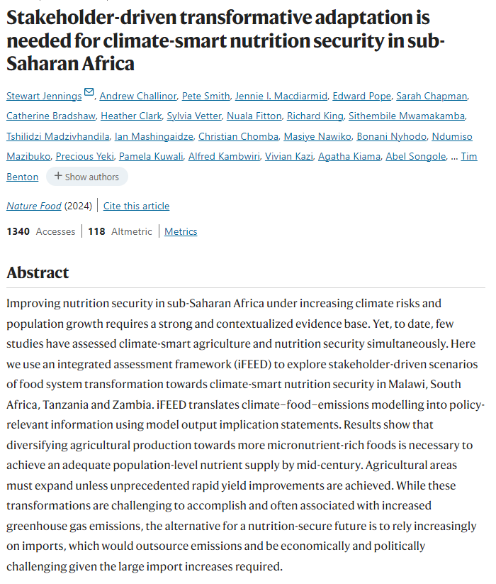 fosta_health's tweet photo. Diversifying to more nutrient-rich food crops need of the hour in southern #Africa, shows #iFEED analysis of food systems' transformation scenarios drawn by stakeholders in these countries. Read more: https://t.co/2Lszdamsvr https://t.co/EniUaQnuJi