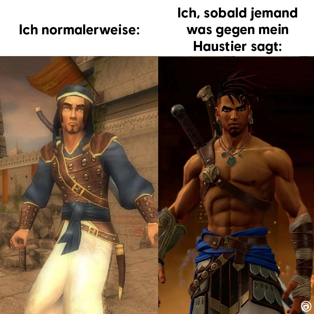 UbisoftDE's tweet photo. Bei meinem Liebling hört der Spaß auf! 😤💢 https://t.co/1WpGKlCzwT