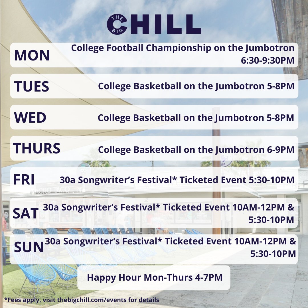 The Big Chill 30A tweet media