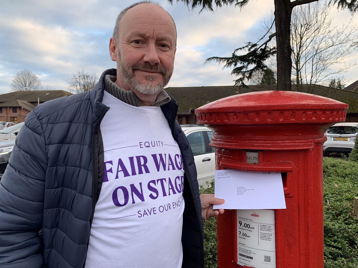 I’m an <a href="/EquityUK/">Equity</a> member and voting YES to industrial action to protect my job in the ENO Chorus #FairWageOnStage #SaveOurENO