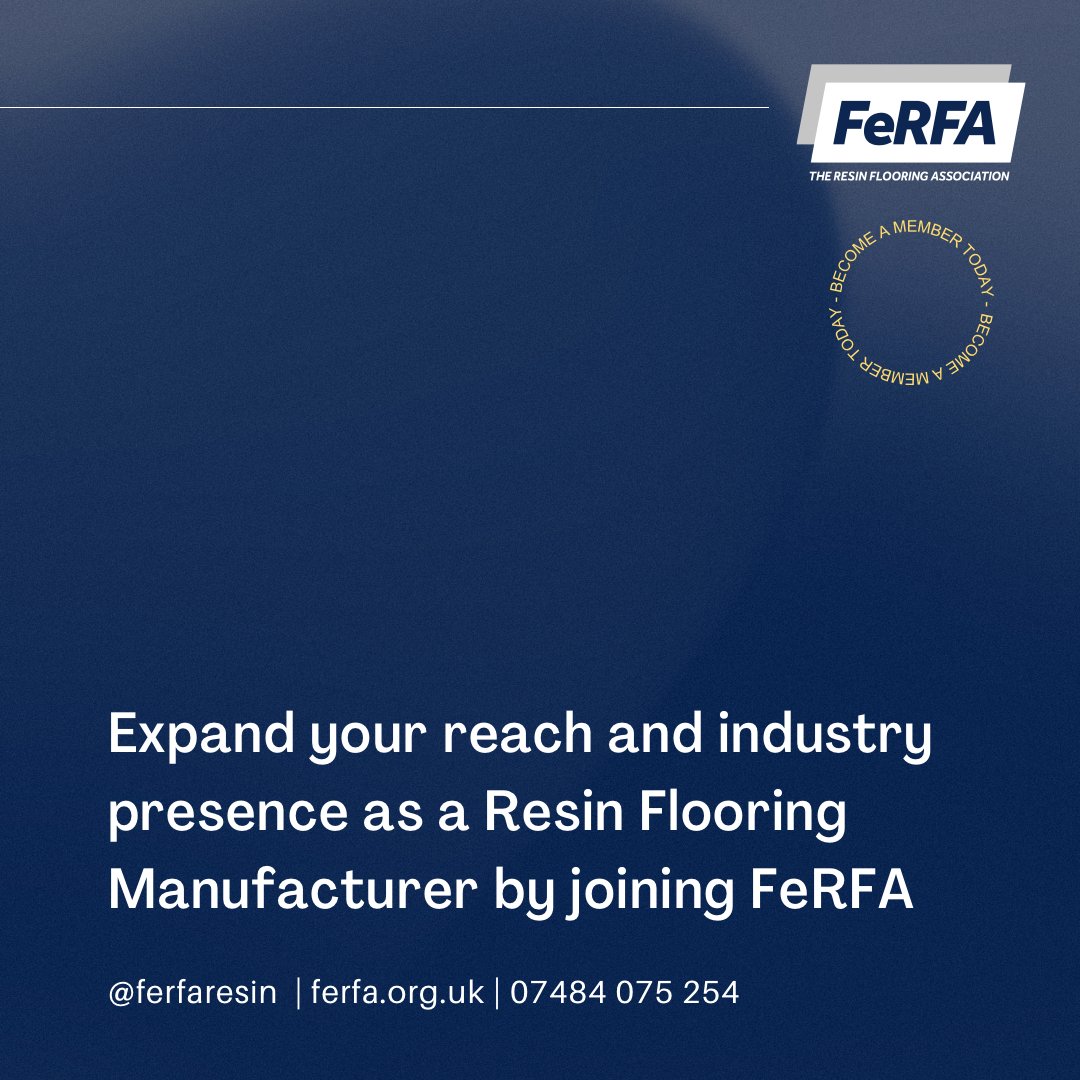 FeRFAResin's tweet photo. Cement your customers' trust with the #FeRFA mark of quality: become a #FeRFAMember today. 
Find out how #FeRFAMembership can add value to your #ResinFlooringManufacturer business: 
🛜 https://t.co/xeUWA9T8xh
☎️ 07484 075 254
✉��� support@ferfa.org.uk https://t.co/JGKRXro3Uv