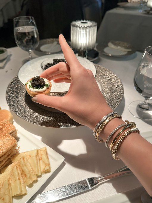 Men who sponsor caviar nights with friends go to heaven. Thank you sir! 🖤 https://t.co/jRL2f0FNeu