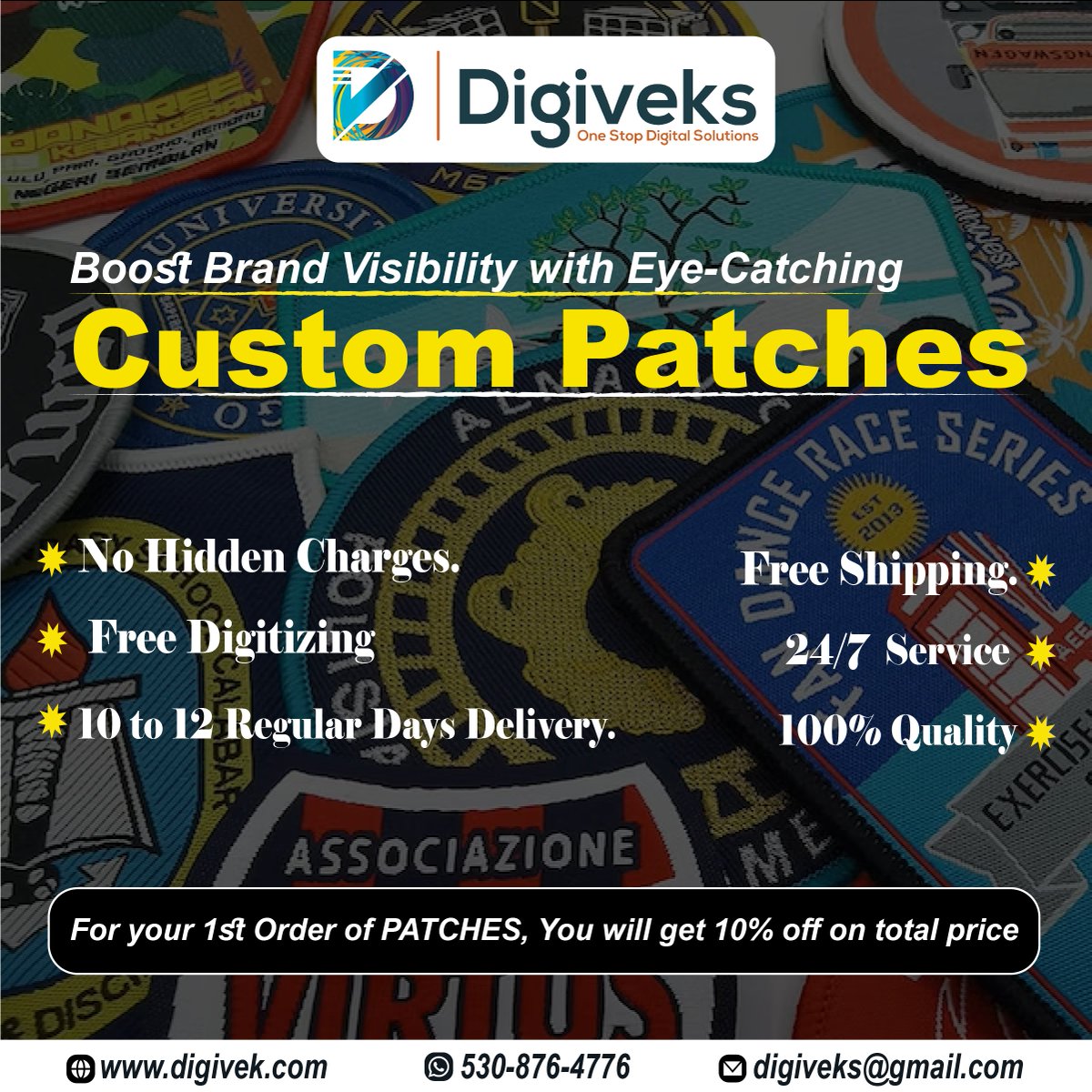 DigiVek's tweet photo. We are available 7 days a week.
contact us: https://t.co/bxMv0OIeBW
digiveks@gmail.com
DM: us
#patch #patches #emblem #patchmurah #patchwork #jualpatch #patchcollector #embroidery #custompatch #patchgame #bordir #ironpatch #patchbordir #jualemblem #patchcollection https://t.co/KVhxT4YfVr