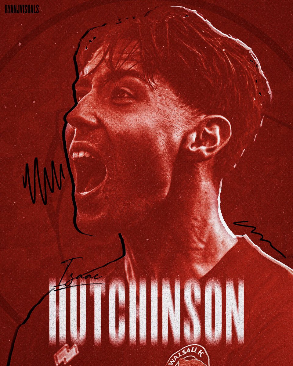 .@hutchisaac on fire for @WFCOfficial this season! 🔥 After a few very long months finally got a new laptop so should be designing more frequently again🙏🏻 #WFC #Saddlers #Walsall #SMSports @VitalWalsall