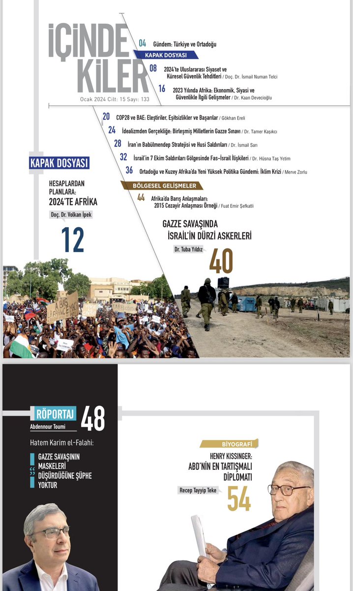 mustafayetim_'s tweet photo. Yeni sayımız çıktı dostlar📣📣 Ortadoğu ve Afrika’da 2024’teki olası dinamikleri inceledik! 

-Yetkin içeriği ve yazarlarımız ile sizlerle. Tabi 2024’te de İsrail’in Gazze İşgali ve Filistinlerin sorunları yine temel bölgesel odaklarımızdan olacak👋 https://t.co/A6cs66cT8N