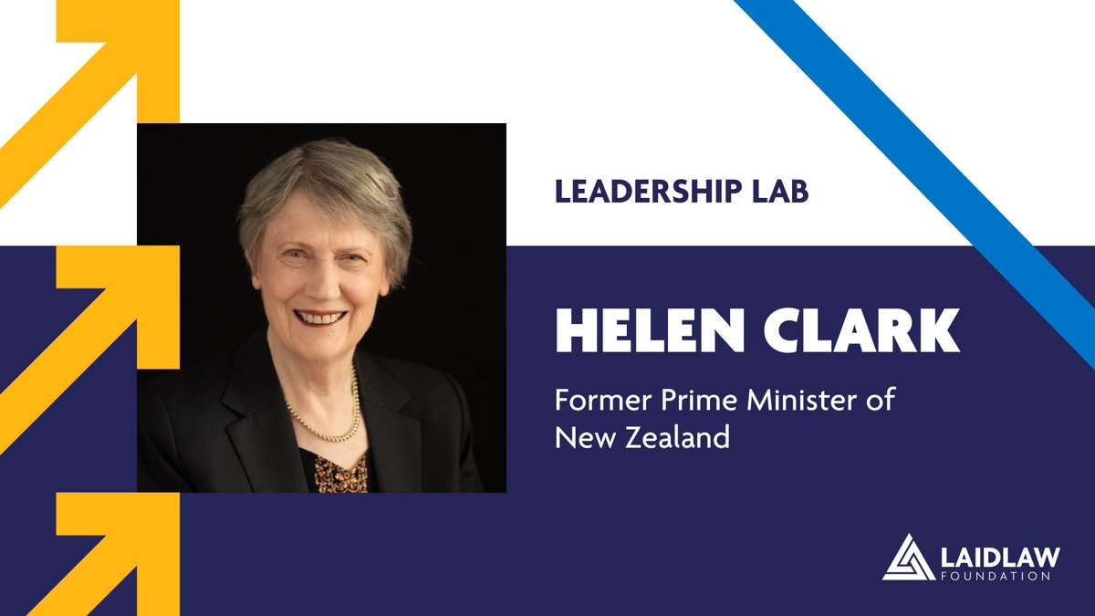 Laidlaw Foundation (@laidlawfoundatn) on Twitter photo 🎙️In our newest #LeadershipLab episode, <a href="/HelenClarkNZ/">Helen Clark</a>, ex-PM of New Zealand, shares her insights on leading through crises. From steering New Zealand’s environmental policies to guiding the WHO’s COVID inquiry, her journey is a masterclass in Leadership. 🎧tinyurl.com/yj3ye62e 🎙️In our newest #LeadershipLab episode, <a href="/HelenClarkNZ/">Helen Clark</a>, ex-PM of New Zealand, shares her insights on leading through crises. From steering New Zealand’s environmental policies to guiding the WHO’s COVID inquiry, her journey is a masterclass in Leadership. 🎧tinyurl.com/yj3ye62e