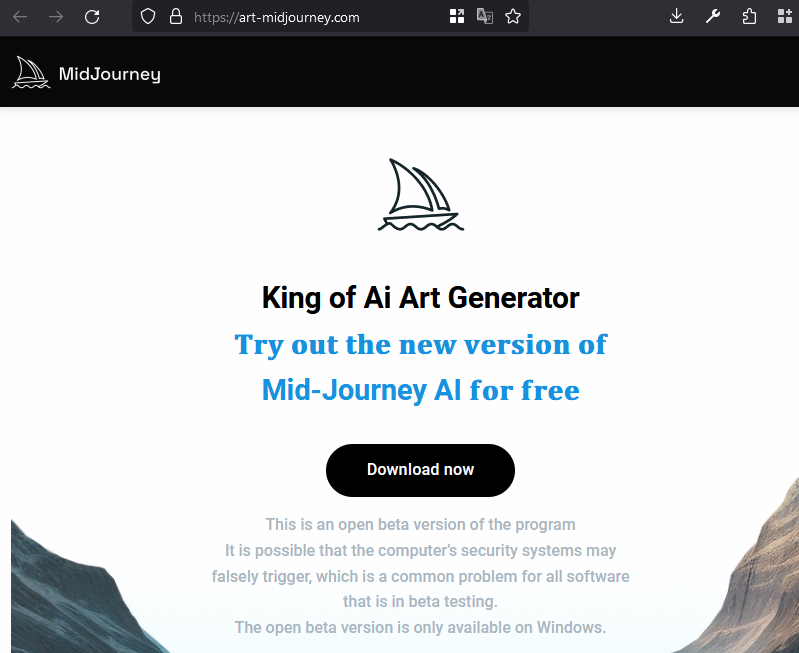 Got tired of facebook impersonating companies and spreading malware through its advertising program. And seems like nobody gives a damn about it, since just one fake <a href="/midjourney/">Midjourney</a> page has 1.2M followers. And this is just one, out of tens of thousands of fake pages on fb.