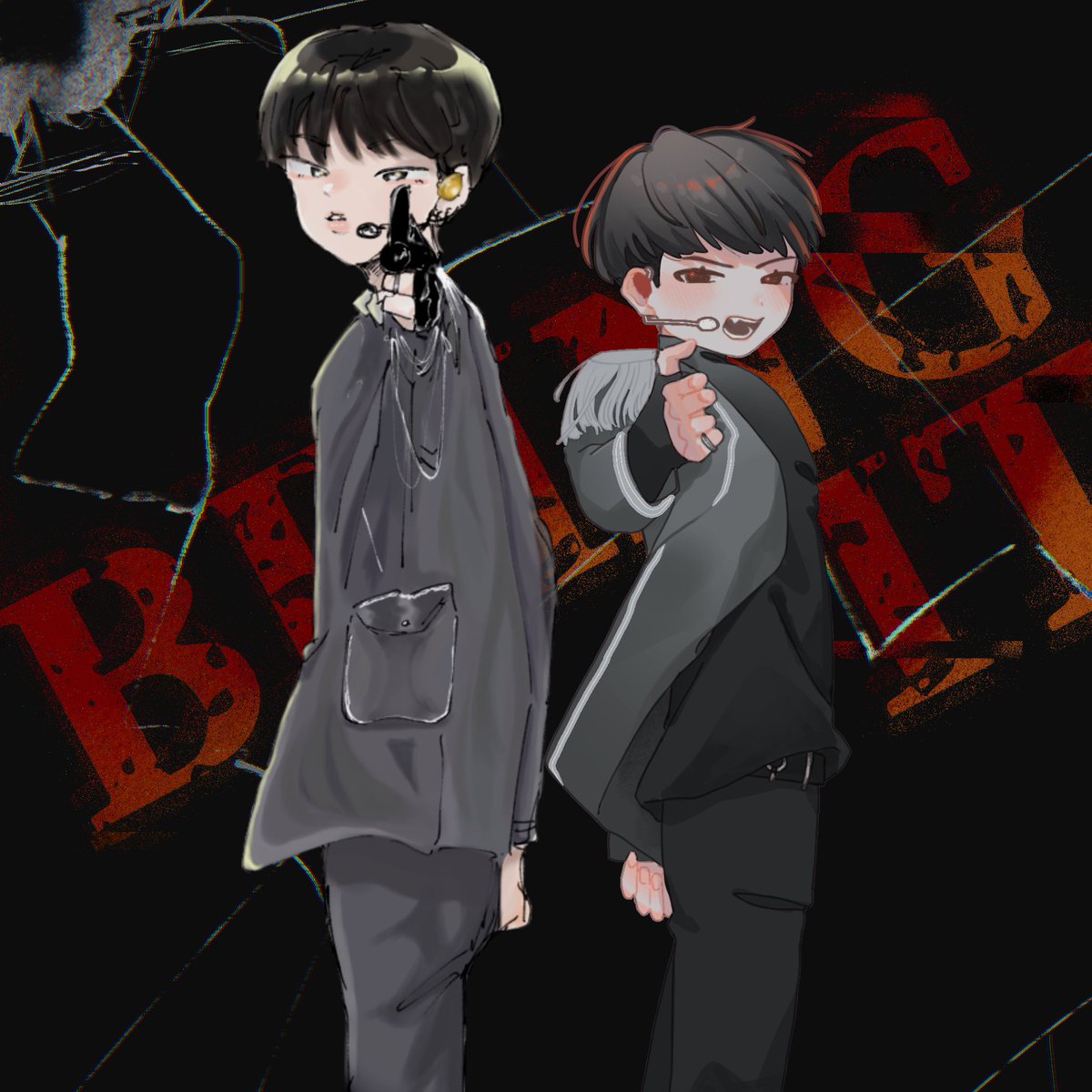 てあちゃ🐯(<a href="/HS_42123/">榎田</a> )とﾅﾙｿｺﾞホウ合作しました~🫶
ありがとう~~~💋