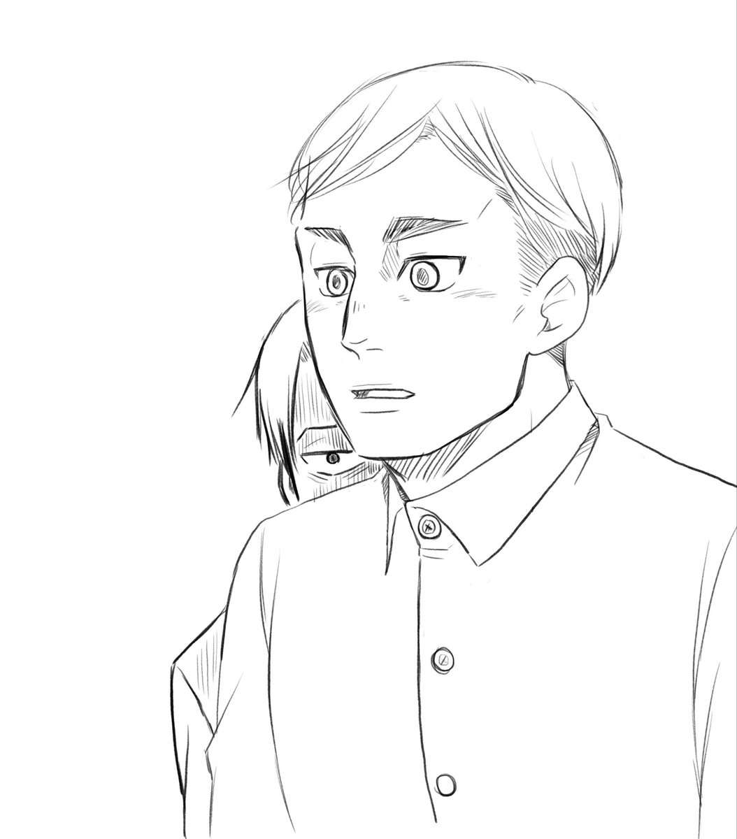 monyoco's tweet photo. AOT
ちょっとリヴァエルとミケエル。
アニメ本編は観終わってる人が描いた。
ヴィンさん表情もうちょいつけたい。 https://t.co/CbacduUCCF