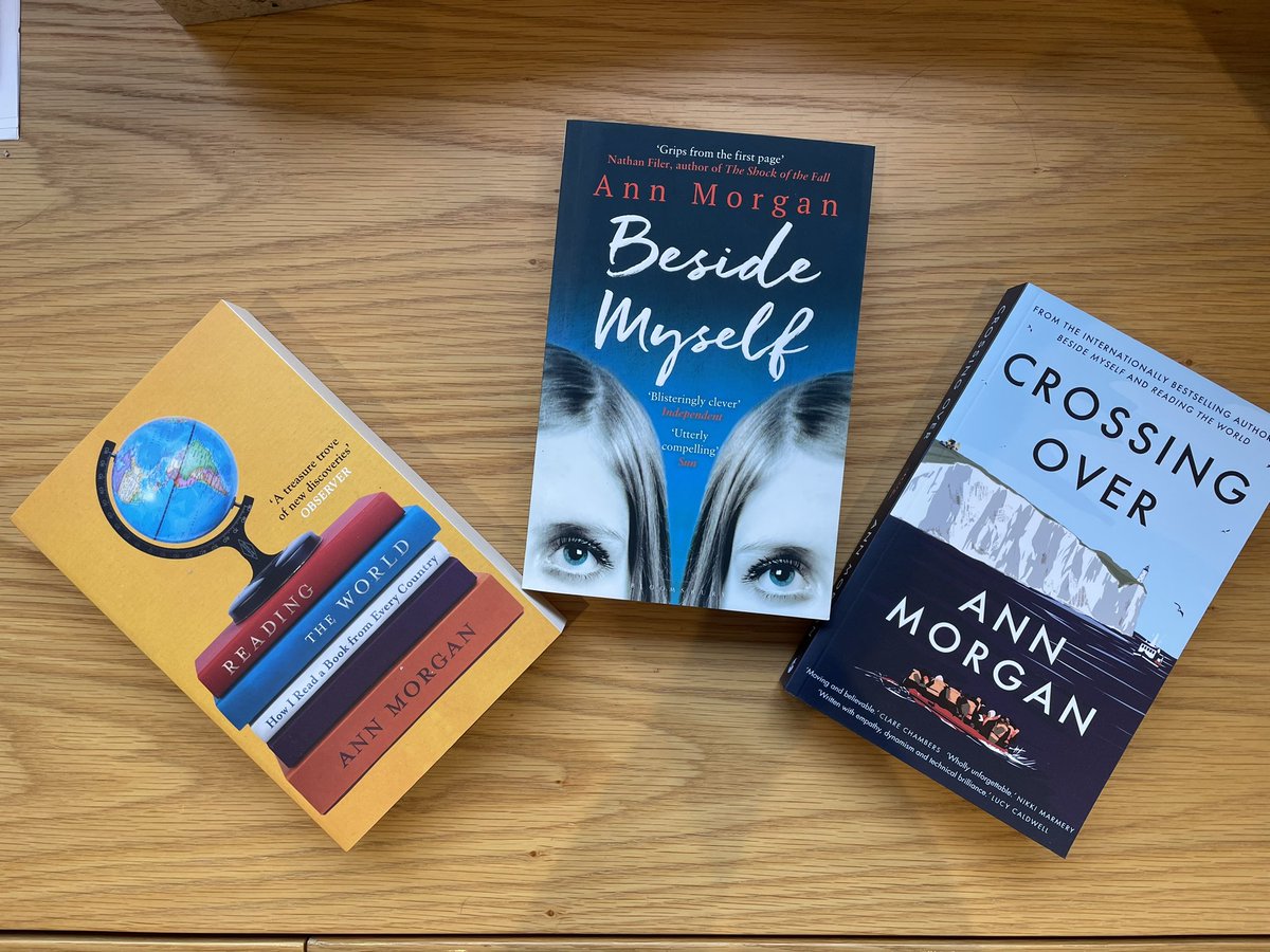 It’s my birthday this week and I’m feeling generous. I’m offering to send one signed copy of either READING THE WORLD, BESIDE MYSELF or CROSSING OVER to a reader anywhere in the world. Just RT and comment saying which one you’d like to be in with a shot. Thanks 🙏 #giveaway