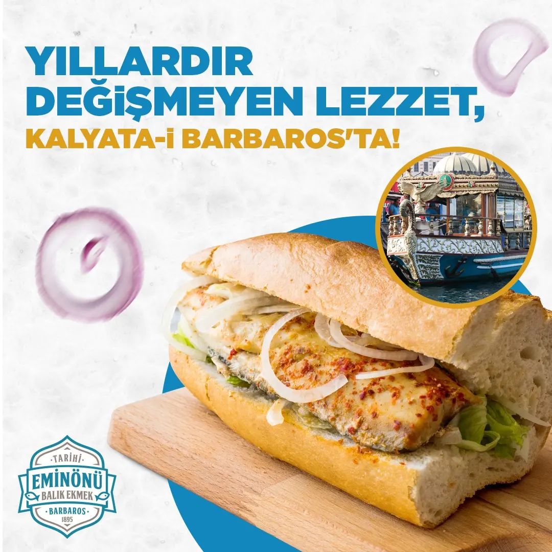 Balık ekmek yediğinizde tarihi İstanbul'un tüm güzelliklerini hissedeceksiniz! 

Pazar gününüzü tarihi İstanbul kokuları arasında geçirmek için 3 Nolu Balık-Ekmek Teknesi Kalyata-i Barbaros'a bekleriz. 
#BalıkEkmek #Tarihiİstanbul #KalyataiBarbaros #LezzetYolculuğu #PazarGünü