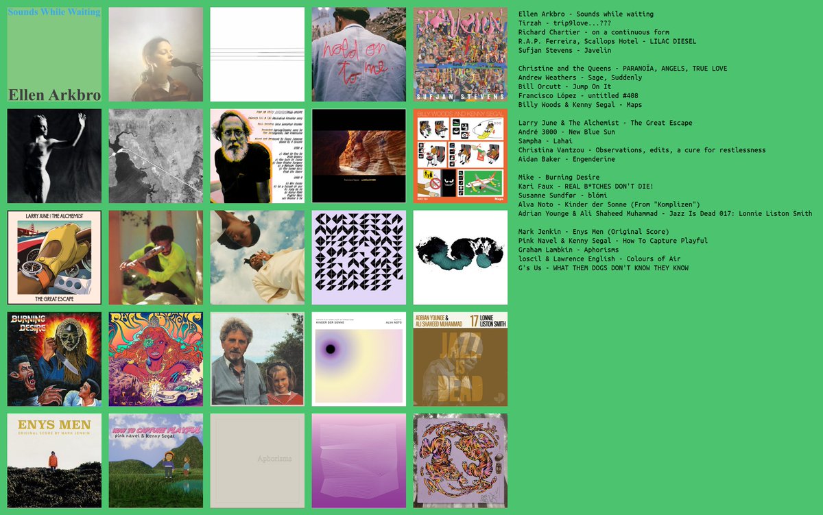 Here you go. 25 of my favorite albums from 2023.