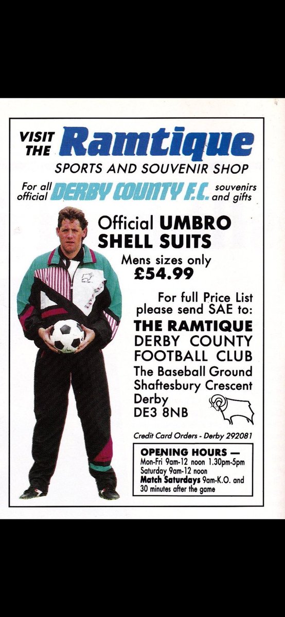 Holy crap 😍 Shout out to @wedwarehouse1 for sourcing me the matching bottoms to the 1992 Derby County shell suit. Set complete. Thanks mate, appreciated as always 👊🤝🐑 #dcfc #dcfcfans #derbycounty